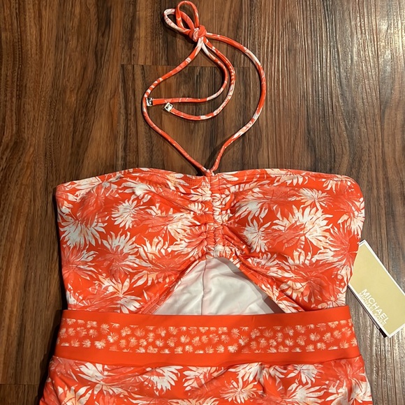 Michael Kors Bandeau Cut Out One Piece - Picture 4 of 15